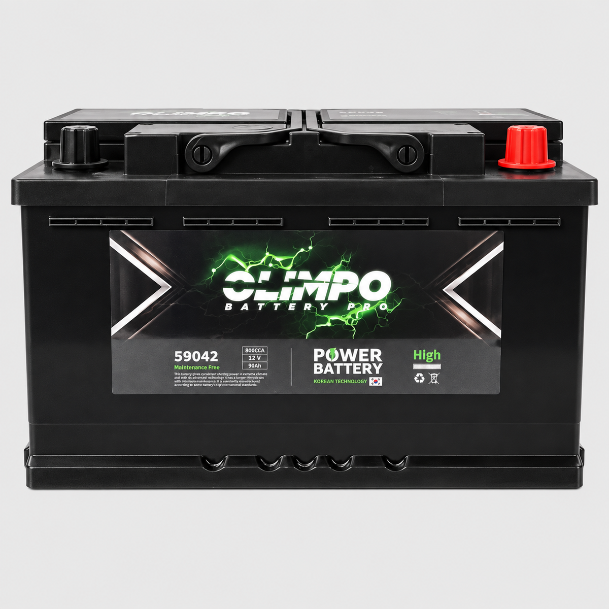 BATERIA 90AH OLIMPO 59042 CCA 800 (- +)