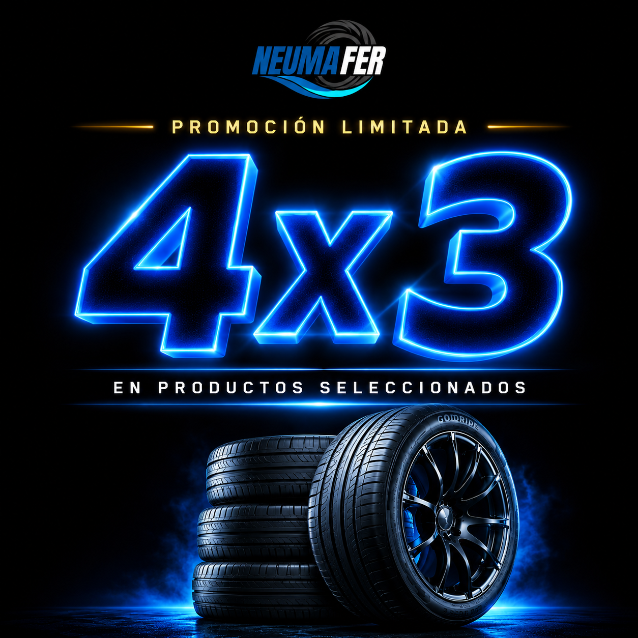 Promoción 4x3 en Neumáticos